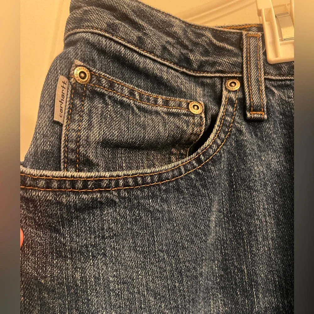 Women’s Carhartt jeans 12x34‎ Blue Jeans Relaxed Fit 100% Cotton